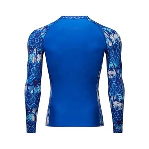 Rashguard personnalisé BJJ MMA à manches longues, respirant, impression par sublimation, anti-UV, séchage rapide, Spandex/Polyester 180g, pour entraînement en salle de sport - Product Image 3