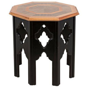 Mesa Auxiliar Octogonal de Madera Marroquí Antigua, Hecha a Mano con Incrustaciones Moorseñas, Mueble Decorativo, Mesa de Té con Patrón Geométrico de Estrellas - Product Image 6