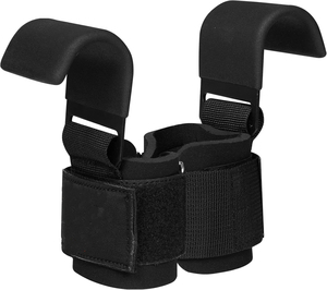 Wholesale Adjustable Anti <b>Slip</b> Gym Grips Wrist Support Weight Lifting Hooks Power Hooks for Fitness Training Cheap Price OEM - Product Image 2
