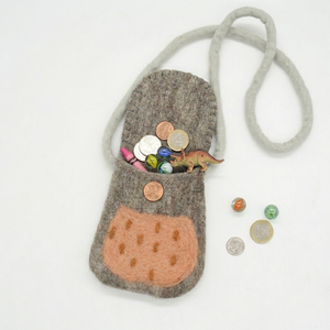 100% Organic New Zealand Wool Handmade Animal <b>Coin</b> <b>Purse</b> – Premium Eco-Friendly Kids' Felt Bag – Export Quality Wholesale - Product Image 2