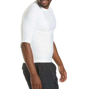 Polyester Spandex Performance Base Layer Shirt for Martial Arts Training Solid White Compression Gear for MMA Custom Rash Guards - Product Image 2