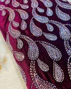 Tissu en dentelle perlée, tissu brodé, maille à sequins, organza pour la couture, abaya, kaftan, vêtements de mariage, fournisseur pour l'exportation, acheteurs - Product Image 2