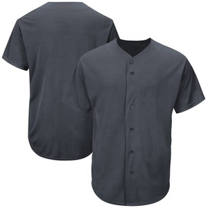 Camiseta de Béisbol Blanca para Hombre, Manga Corta, Cierre de Botones, Color Sólido, Transpirable, Poliéster, Corte Regular, Ropa para Adultos - Product Image 3