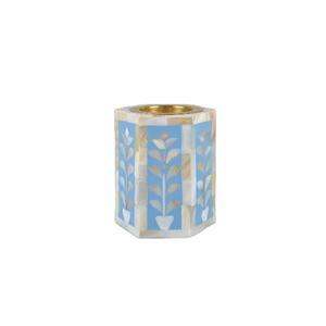 Luxury Mother Of Pearl Inlay Bakhoor <b>Burner</b> Geometric Hexagon Resin Handicraft Arabic Mabkhara For Oud <b>Incense</b> Home Decor - Product Image 1