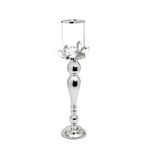 Decorative <b>Silver</b> Polished Metal Candle Holder With Finished Premium Design For Home Decoration And Elegant <b>Table</b> Styling - Product Image 2