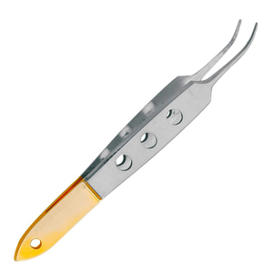 Pinzas Profesionales de Acero Inoxidable de Primera Calidad, Punta Inclinada, Antimagnéticas, Antiestáticas, 10 cm, Precisión para Depilar Pelo y Pestañas - Product Image 3