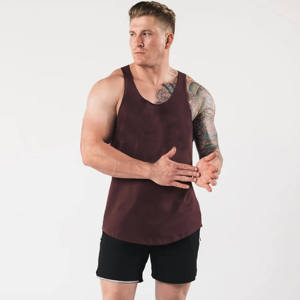 Camiseta de Tirantes Personalizada para Hombre HH-TG-0017, para Gimnasio, Fitness, Culturismo, Secado Rápido, Cuello Redondo, Poliéster/Algodón, 3D - Product Image 1
