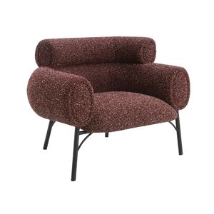Fauteuil en tweed marron Mardi pour salon, confortable et élégant - Product Image 3