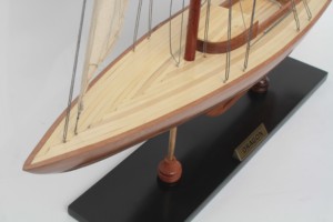 DRAGON <b>YACHT</b> NATURAL WOOD FINISHED - Handicrafts Wooden Classic <b>Yacht</b> Model for Collection Tabletop Decoration - Product Image 2