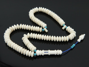 Tasbih de Hueso Hecho a Mano con 33/99 Cuentas, Cuentas de Oración Islámicas - Product Image 6