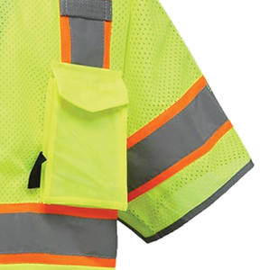 Gilet de sécurité réfléchissant léger pour hommes, haute visibilité, multi-poches, tissu en maille respirant pour uniformes de sécurité professionnels - Product Image 5