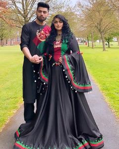 New Latest Arrival Red Color Embroidered Dress With Couple <b>Matching</b> Vest Afghan Vintage Formal Dresses - Product Image 4