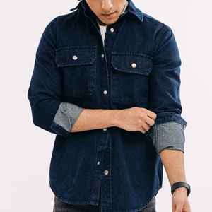 Chemise en jean pour homme, sur mesure, de qualité supérieure, respirante, légère, nouvelle arrivée, style luxueux, unique - Product Image 1