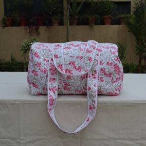 Sac de voyage matelassé en coton Jaipur - Grande capacité, durable et léger - Product Image 2