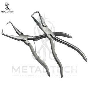 Alicates Profesionales para Extensiones de Cabello de Doble Uso con Recubrimiento Arcoíris, Alicates Curvos con Dientes de Acero Inoxidable Sostenible - Product Image 2