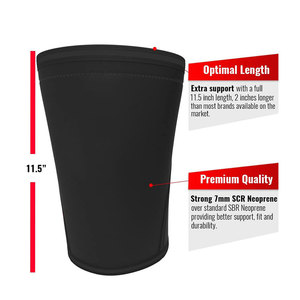 Weightlifting Breathable Compression Professional Sports <b>Knee</b> <b>Protector</b> Brace Support Neoprene <b>Knee</b> Sleeves - Product Image 3