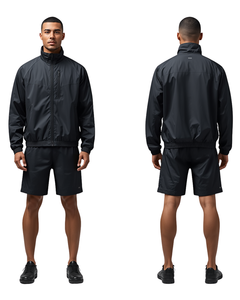 <b>Men</b> Lightweight Color Blocking Windbreaker Tracksuit With Zipper Fly And Side Pockets Sporty Casual Outfit Spring Season - Product Image 2