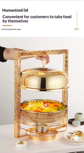 Direct Factory Fashionable Trending Design New <b>Customized</b> Steel Chafing Dish High Quality Direct Indian Factory Sale - Product Image 4