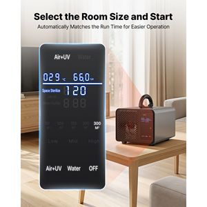 Générateur d'ozone commercial 36000mg/h avec écran tactile LCD, démarrage retardé de 15 secondes et minuterie pour hôpital et voiture - Product Image 4