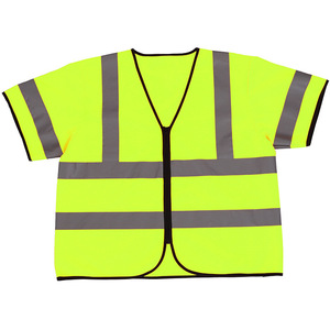 เสื้อกั๊กนิรภัยสะท้อนแสงแบบยูนิเซ็กซ์ ทนไฟ สีเหลือง ผลิตตามแบบ ODM สำหรับงานอุตสาหกรรม ทำจากโพลีเอสเตอร์ - Product Image 1
