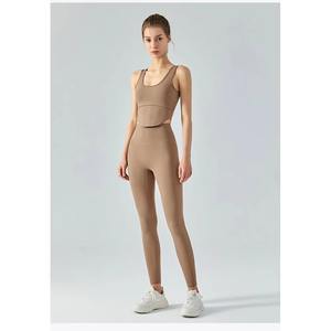 Leggings pour femmes, solides, de haute qualité, respirants, en spandex/nylon |   Pantalons de yoga et de fitness personnalisés à taille élastique et longueur intégrale - Product Image 1