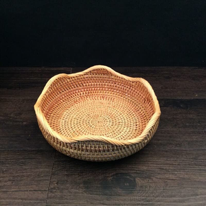 Practical Premium Woven Rattan <b>Baskets</b> For Pantry <b>Bathrooms</b> And Laundry Organization Durable Natural Rattan <b>Baskets</b> Stylish Home - Product Image 3