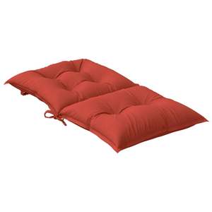 Ensemble de 4 coussins de chaise d'extérieur à dossier bas, rouge mélangé, en tissu 100 % polyester, élégants et durables - Product Image 5