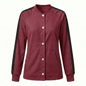 Chaqueta Médica para Mujer, Directo de Fábrica, con Cierre de Broches, Uniforme Médico, para Enfermeras de Hospital, Diseño Personalizado, Precio al por Mayor OEM - Product Image 2