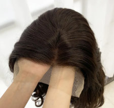 Peluca frontal de encaje HD Invisible Melt, cabello humano virgen ondulado suelto, color marrón rojizo cobrizo, línea de cabello pre-arrancada, proveedor - Product Image 5