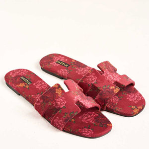 Bold Stunning Printed Velvet Upper Women's <b>Slide</b> for Anti-Slippery Non-Slip Midsole Fashion Trend Design for Casual Festive - Product Image 1