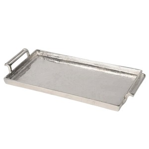 Vintage Design <b>Gold</b> Metal Decorative <b>Tray</b> with Leaf Branch Handles Premium <b>Serving</b> Platter Home Tabletop Display Good Price - Product Image 3