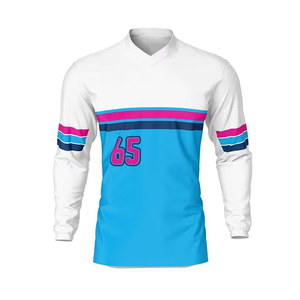 Maillot de VTT respirant sans coutures de haute qualité à manches courtes, évacuant l'humidité, OEM ODM, vente en gros MTB - Product Image 4