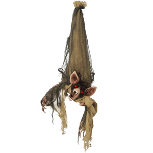 Pipistrello Animato a Grandezza Naturale da 28 Pollici per Decorazioni Esterne di Halloween, Attivato da Suono e Movimento, Decorazione Creativa per la Casa - Product Image 1