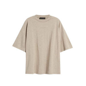 T-shirt décontracté surdimensionné en coton tricoté 100% coton, brodé, respirant et à séchage rapide, prix d'usine - Product Image 6