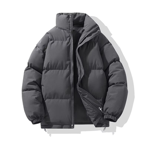 Men Winter Hot Sale Men's <b>Thick</b> Warm Zipper Breathable <b>Jacket</b> Waterproof <b>Fleece</b> Coat Cotton Leather Outfit Casual Long Outdoor - Product Image 3