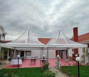 Tienda de campaña personalizada resistente al viento y a la lluvia, alojamiento, Glamping, Hotel, casa, fiesta de boda al aire libre, Gazebo, <span class=keywords><strong>terraza</strong></span>, <span class=keywords><strong>marquesina</strong></span> - Product Image 6