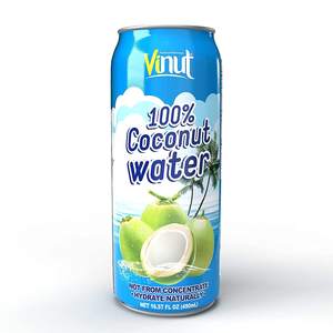 Eau de coco 330ml eau de coco boisson 24 canettes par carton boîte OEM ODM marque privée sans pulpe échantillon gratuit exportation sans sucre - Product Image 1