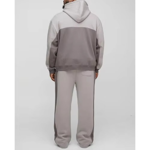 Sudadera con Capucha Personalizada con Bloques de Color, Estilo Vintage, Bordada, de Forro Polar, Manga Larga, Unisex, Ropa Deportiva Informal de Invierno - Product Image 3