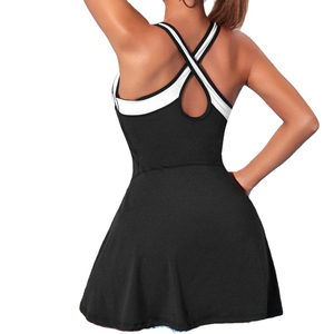 Latest Design Breathable Polyester Women's Tennis Uniform Customized Printing Custom Color Front Logo - Product Image 3