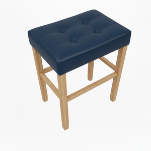 เก้าอี้บาร์ เก้าอี้เคาน์เตอร์ เก้าอี้บาร์หนัง PU แบบไม่มีพนักพิง เก้าอี้เคาน์เตอร์หุ้มเบาะ เก้าอี้บาร์ PU สไตล์โมเดิร์น เก้าอี้บาร์ครัวแบบไม่มีพนักพิง - Product Image 1