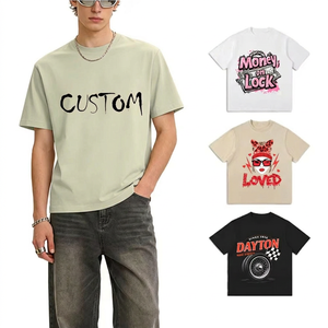 เสื้อยืดแขนสั้นผู้ชายพิมพ์ลายตามสั่ง ทรงปกติ คอกลม ผ้าฝ้าย สวมใส่สบาย มีลายโลโก้ด้านหน้า - Product Image 4