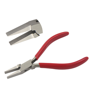 130mm Flat Nose <b>PVC</b> Handle Pliers Smooth Jaws Without Spring Circlip Crimping Jewelry Making DIY Crafts-Customizable OEM Options - Product Image 1