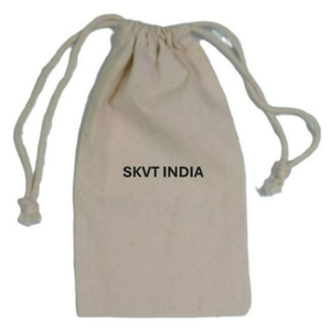 Luxury Custom Printed 100% Organic Cotton <b>Drawstring</b> Bag New Eco-Friendly Trendy Reusable Medium Size Promotional Packaging Bag - Product Image 5