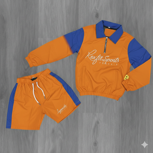 Survêtement de jogging réfléchissant en polyester et coton Rexfit OEM avec logo personnalisé, impression pour hommes, deux pièces, fermeture éclair, coupe-vent pour hommes - Product Image 2