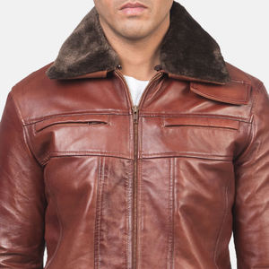 High Quality <b>Genuine</b> <b>Leather</b> <b>Jacket</b> for Men 2026 New Arrival <b>Leather</b> <b>Jacket</b> Manufacturer Supplier - Product Image 4