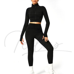 Conjunto de Yoga de 3 Piezas para Mujer, Diseño Moderno, Transpirable, Personalizado, Conjunto de Yoga para Mujer 2026, Conjunto de Yoga de 4 Piezas - Product Image 2