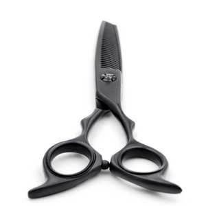 Tijeras Profesionales Premium Double Threat en Negro Mate, Hojas de Acero Inoxidable Afiladas para un Corte de Precisión - Product Image 4