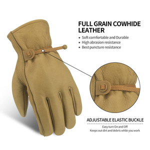 Leather <b>Driver</b> <b>Gloves</b> Manufacturer Oem Odm Premium Quality Soft Leather Industrial Safety Work <b>Gloves</b> - Product Image 3