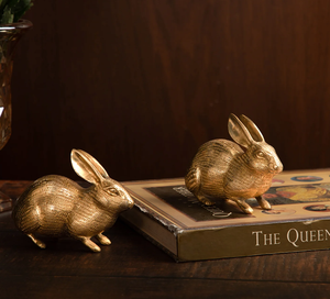 Elegant Rabbit Design Brass Paper Weight For Birthday Anniversary Special Memorable Gift <b>Table</b> Decorations Accessories - Product Image 1