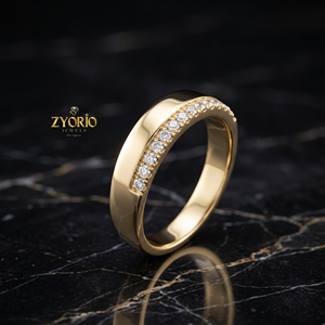 Vente directe, assurance qualité, nouvelles offres, anniversaire, couple romantique, bague de fiançailles, alliance de mariage pour un diamant naturel jaune - Product Image 2